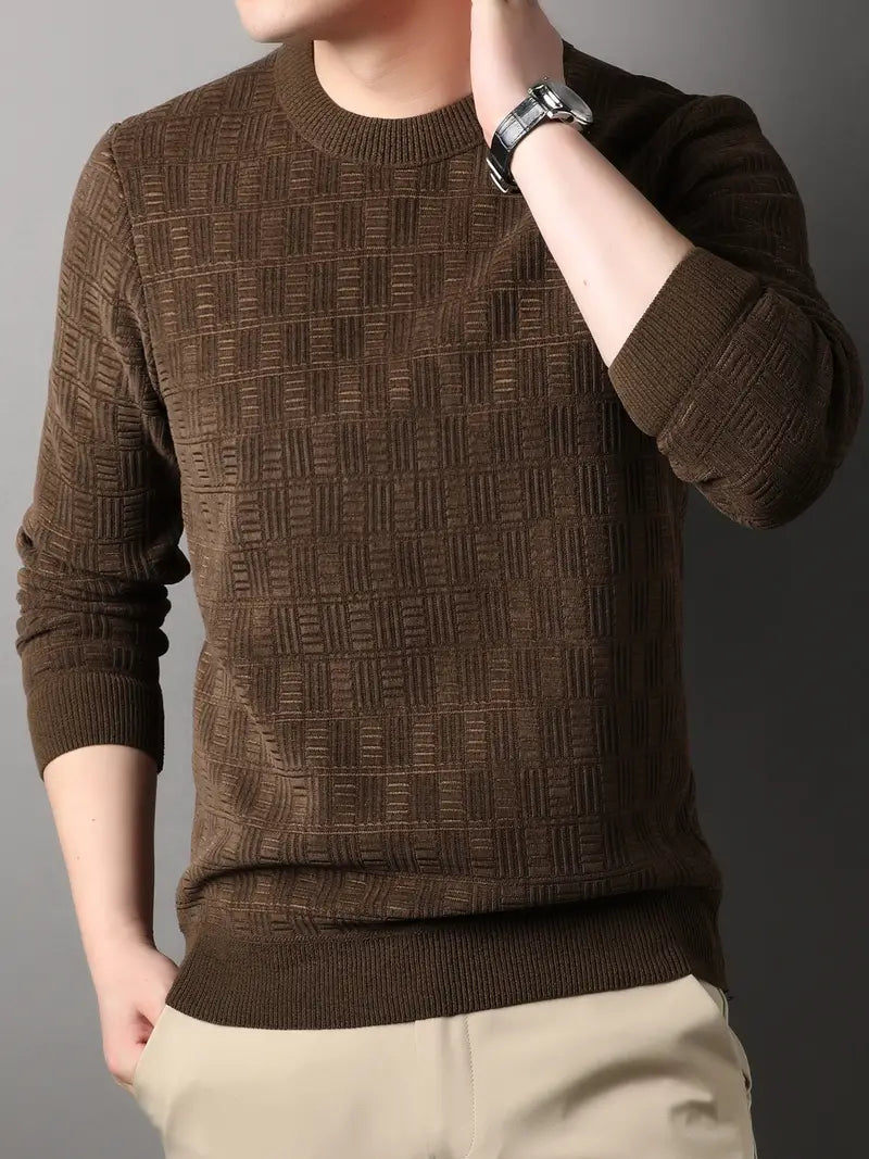 Luca Falconi Sweater | Stijlvolle luxe trui met ronde hals voor heren