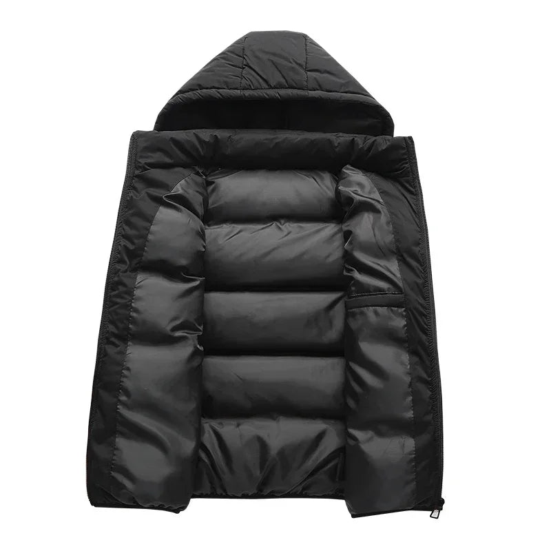 HUGO Bodywarmer | Casual licht gevoerde gilet/jas met afneembare capuchon voor mannen