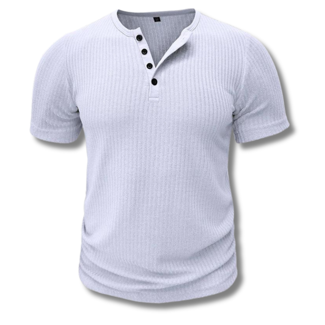 Henley Shirt | Stijlvol V-hals T-shirt voor mannen