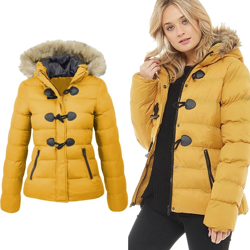 Woolstra Parka | Elegante winterjas met faux bontkraag en capuchon voor dames