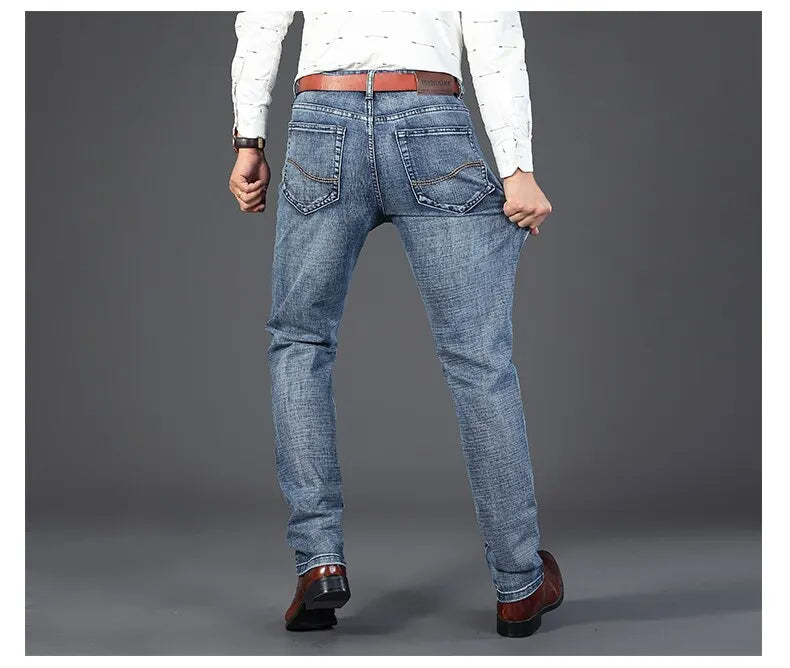 Select Heren Jeans | Premium stijlvolle heren denim spijkerbroek in Straight-fit