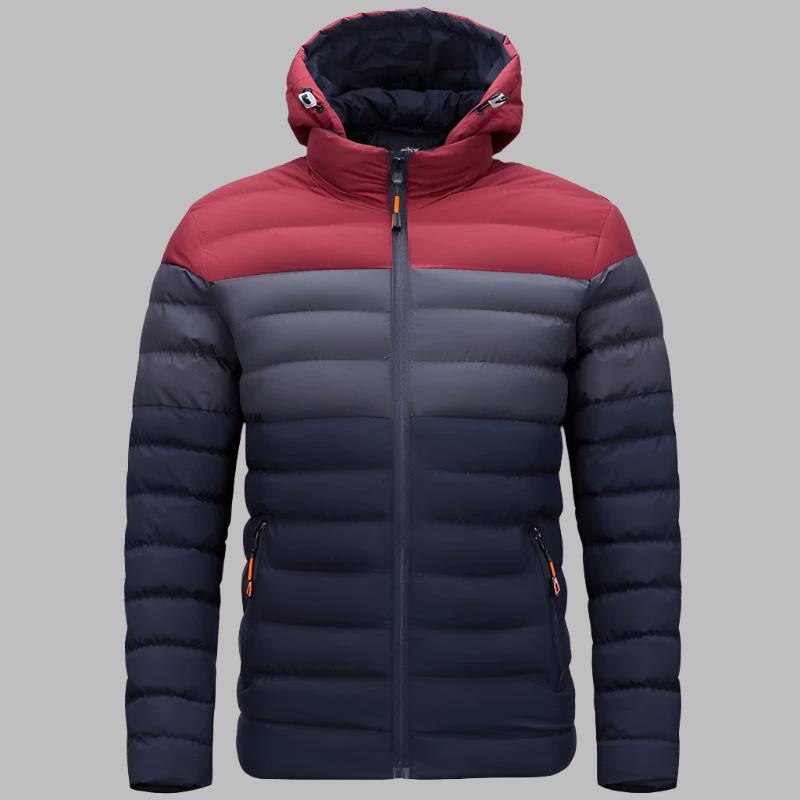 Liam Outdoorjas Parka | Lichte en warme heren donsjas met afneembare capuchon