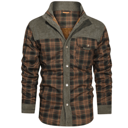 Spencer Jacket | Geruite fleece gevoerde jas voor heren
