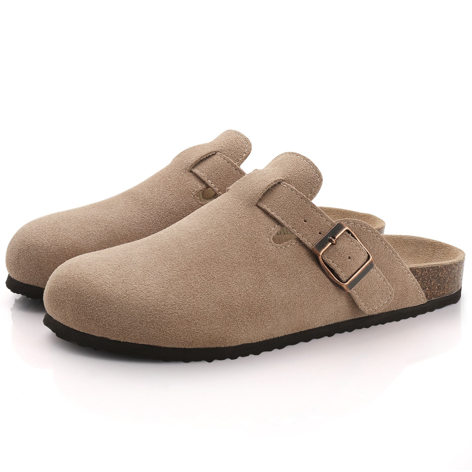 Luna Boston Sandalen | Suede comfortabele dames slippers