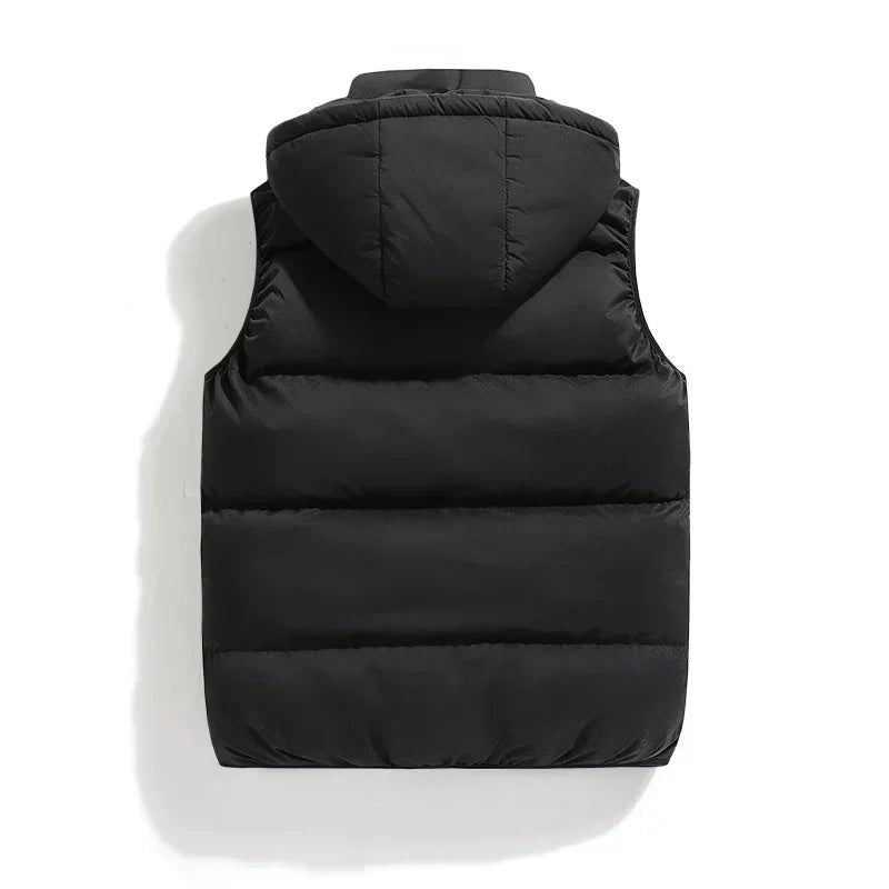 HUGO Bodywarmer | Casual licht gevoerde gilet/jas met afneembare capuchon voor mannen