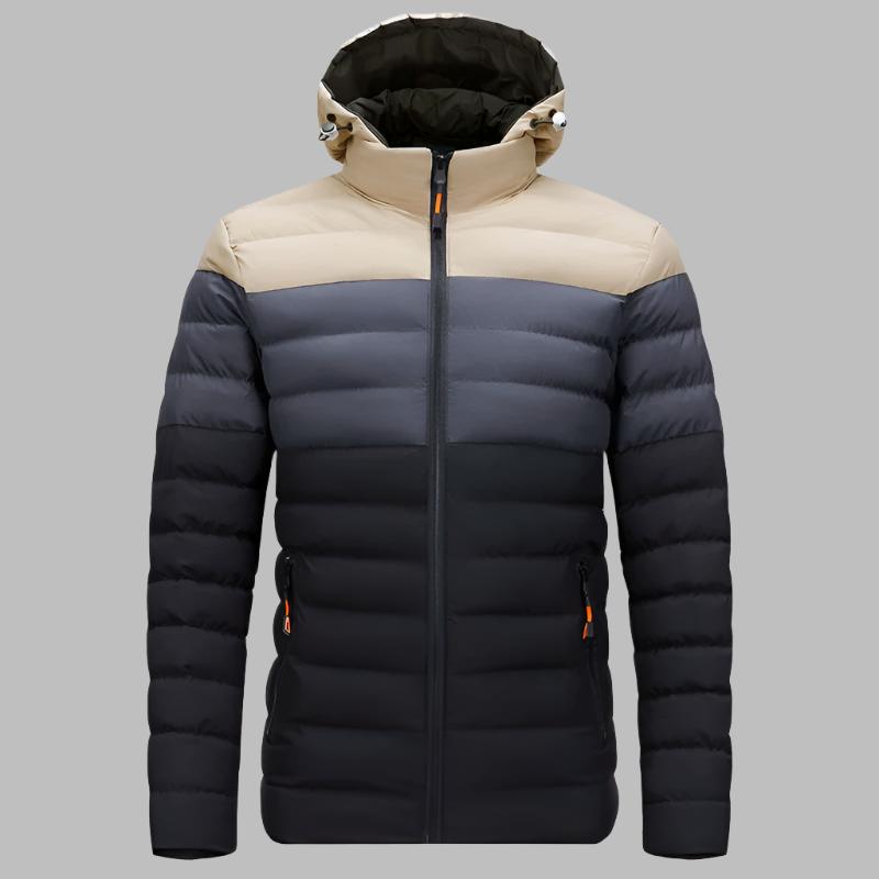 Liam Outdoorjas Parka | Lichte en warme heren donsjas met afneembare capuchon