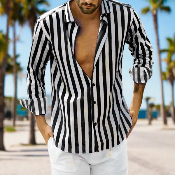 Jack Overhemd | Casual zomer modern heren gestreepte blouse