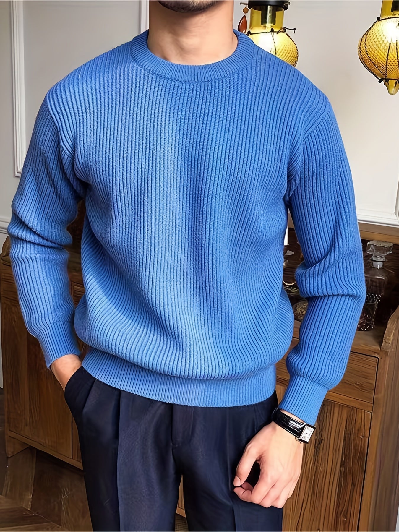 Alberto Trui | Stijlvolle kabeltrui design sweater voor mannen