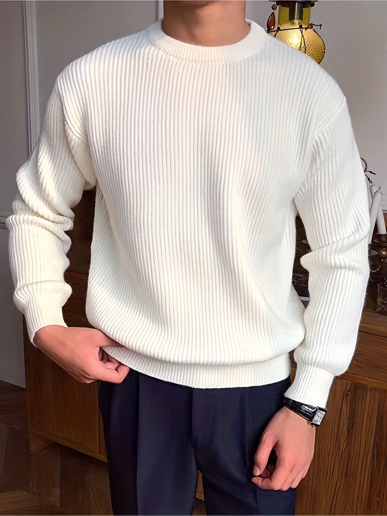 Alberto Trui | Stijlvolle kabeltrui design sweater voor mannen