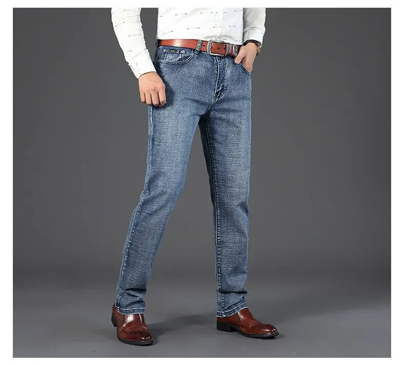 Select Heren Jeans | Premium stijlvolle heren denim spijkerbroek in Straight-fit