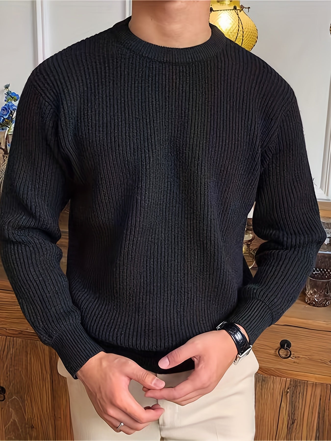 Alberto Trui | Stijlvolle kabeltrui design sweater voor mannen