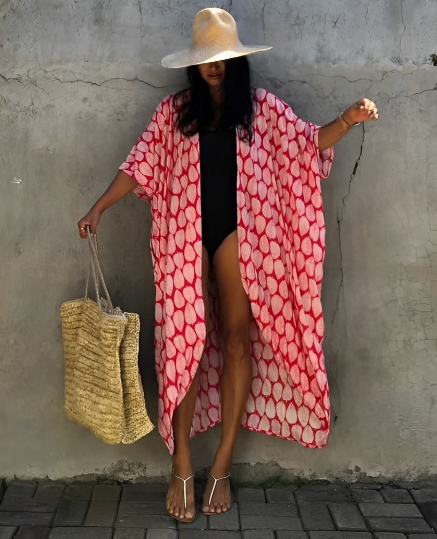 Leona Bohemian Kimono | Zomer-stijlvolle strandkimono met patroon