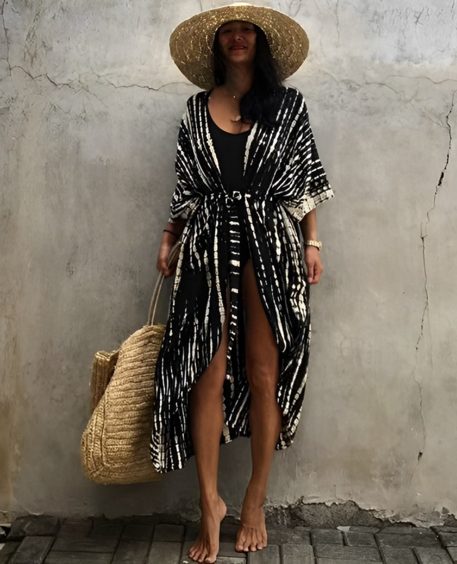 Leona Bohemian Kimono | Zomer-stijlvolle strandkimono met patroon