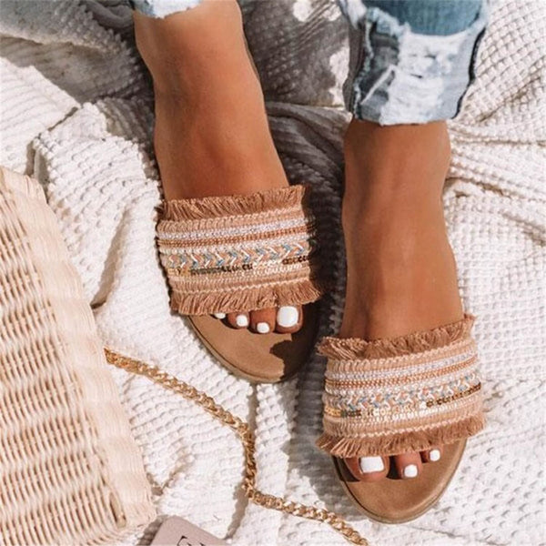 Luna Boho Slippers | Stijlvolle damesslippers voor de zomer