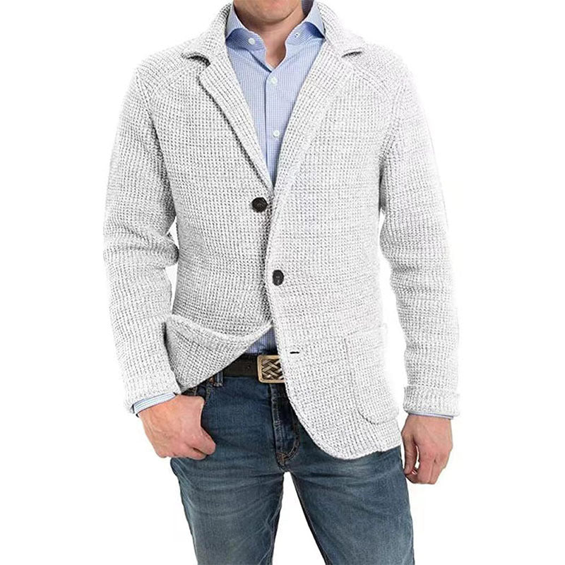 Fabio Knitted Blazer-vest | Casual gebreide blazer/jas met knopen