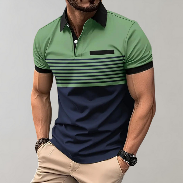 Finn Poloshirt | Casual gestreepte polo voor heren