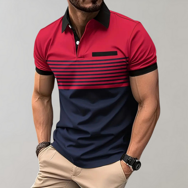 Finn Poloshirt | Casual gestreepte polo voor heren