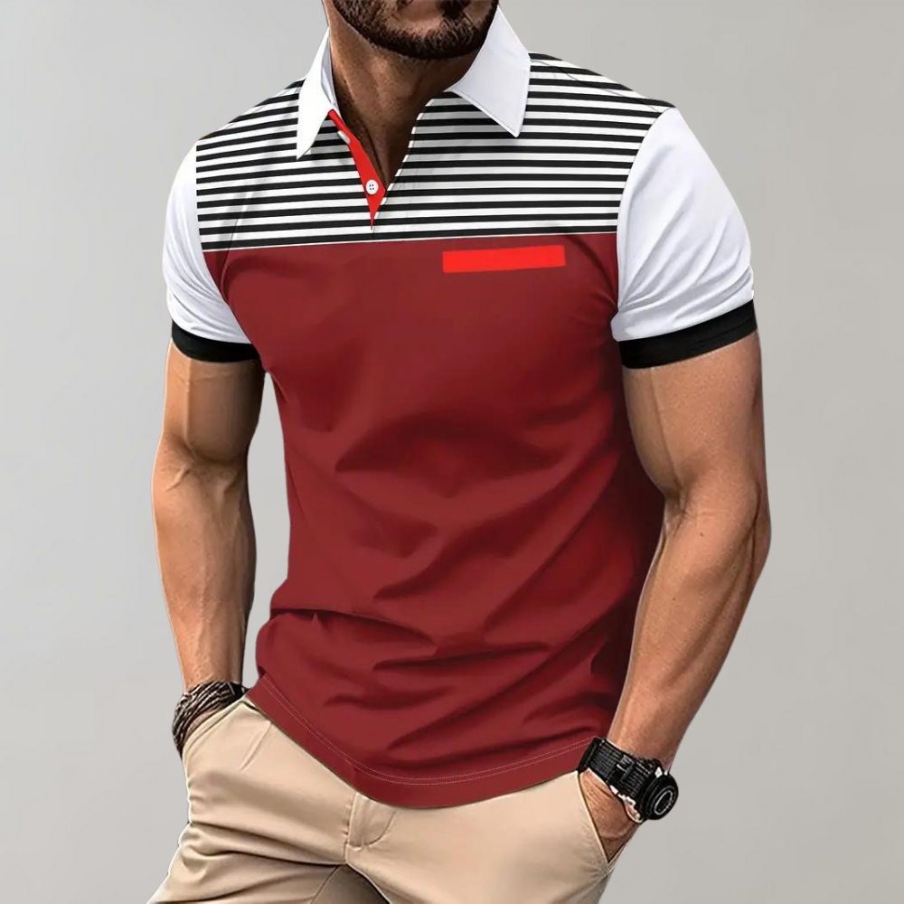 Tom Poloshirt | Casual gestreepte polo voor heren