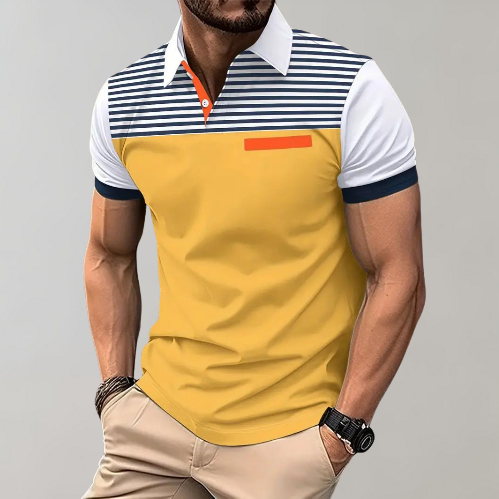 Tom Poloshirt | Casual gestreepte polo voor heren