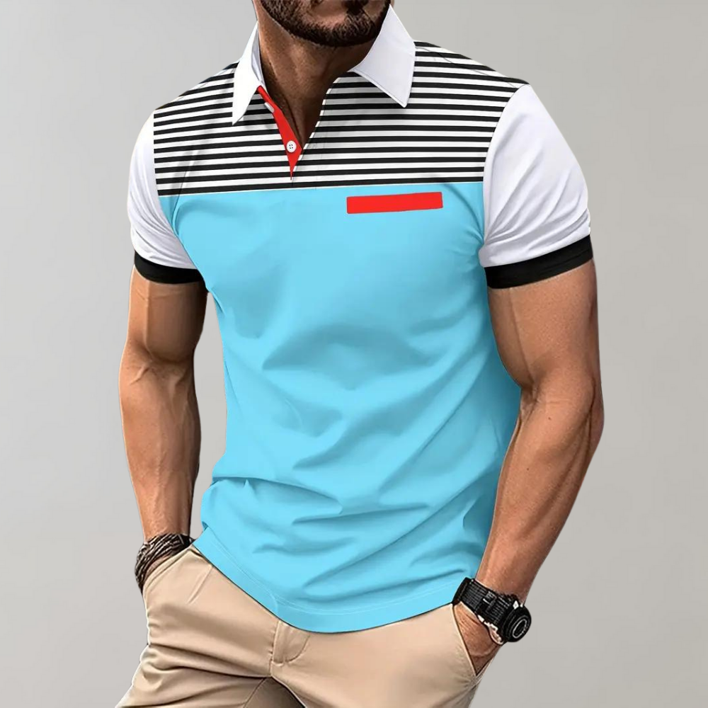 Tom Poloshirt | Casual gestreepte polo voor heren