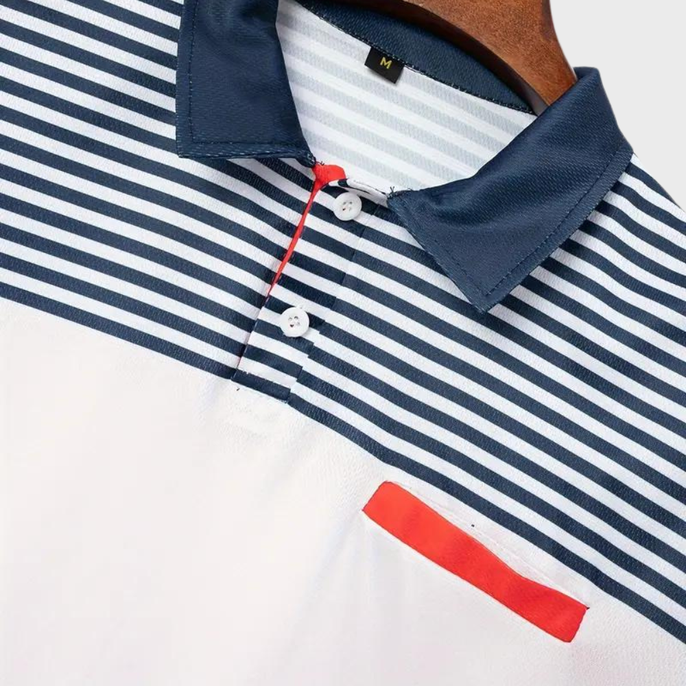 Tom Poloshirt | Casual gestreepte polo voor heren