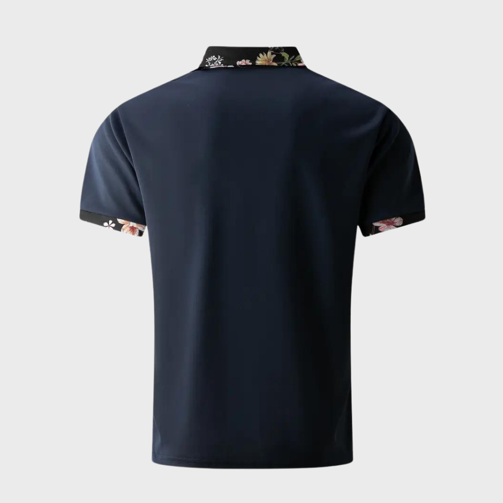 ETON Poloshirt | Casual polo met tropische print voor heren