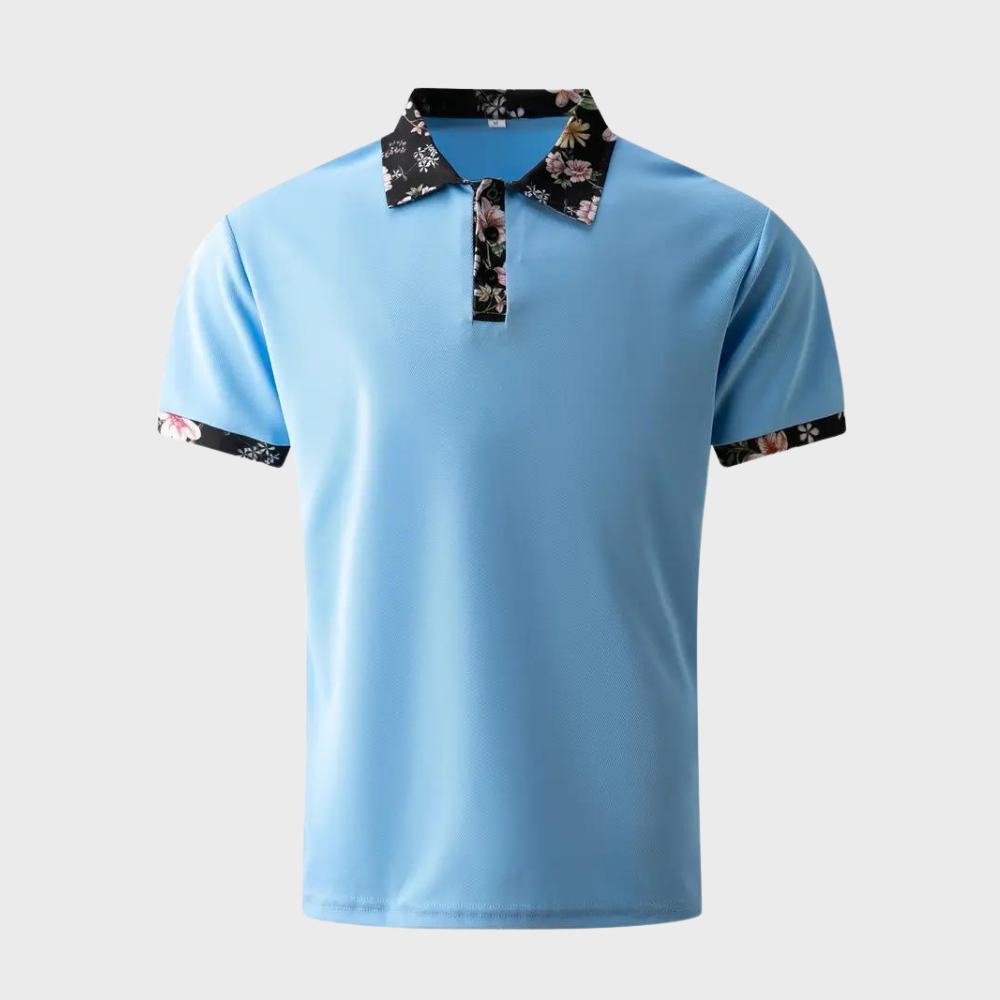 ETON Poloshirt | Casual polo met tropische print voor heren