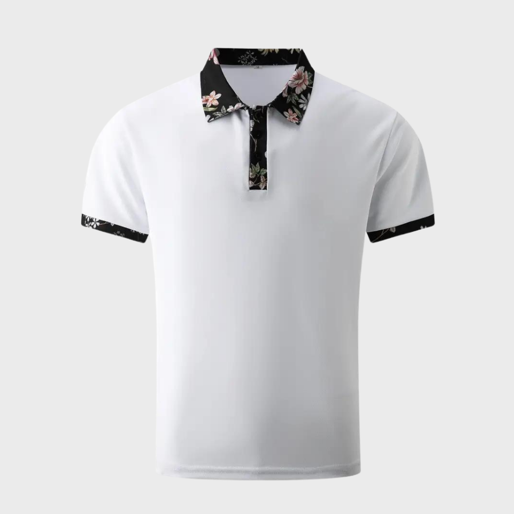 ETON Poloshirt | Casual polo met tropische print voor heren