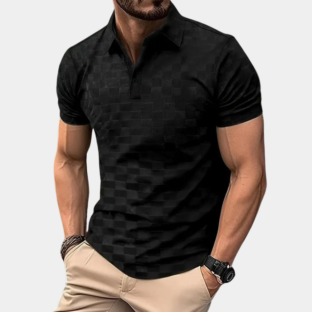 Levi Poloshirt | Slim Fit damier polo voor heren