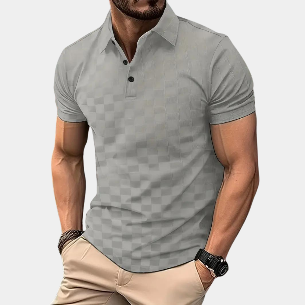 Levi Poloshirt | Slim Fit damier polo voor heren