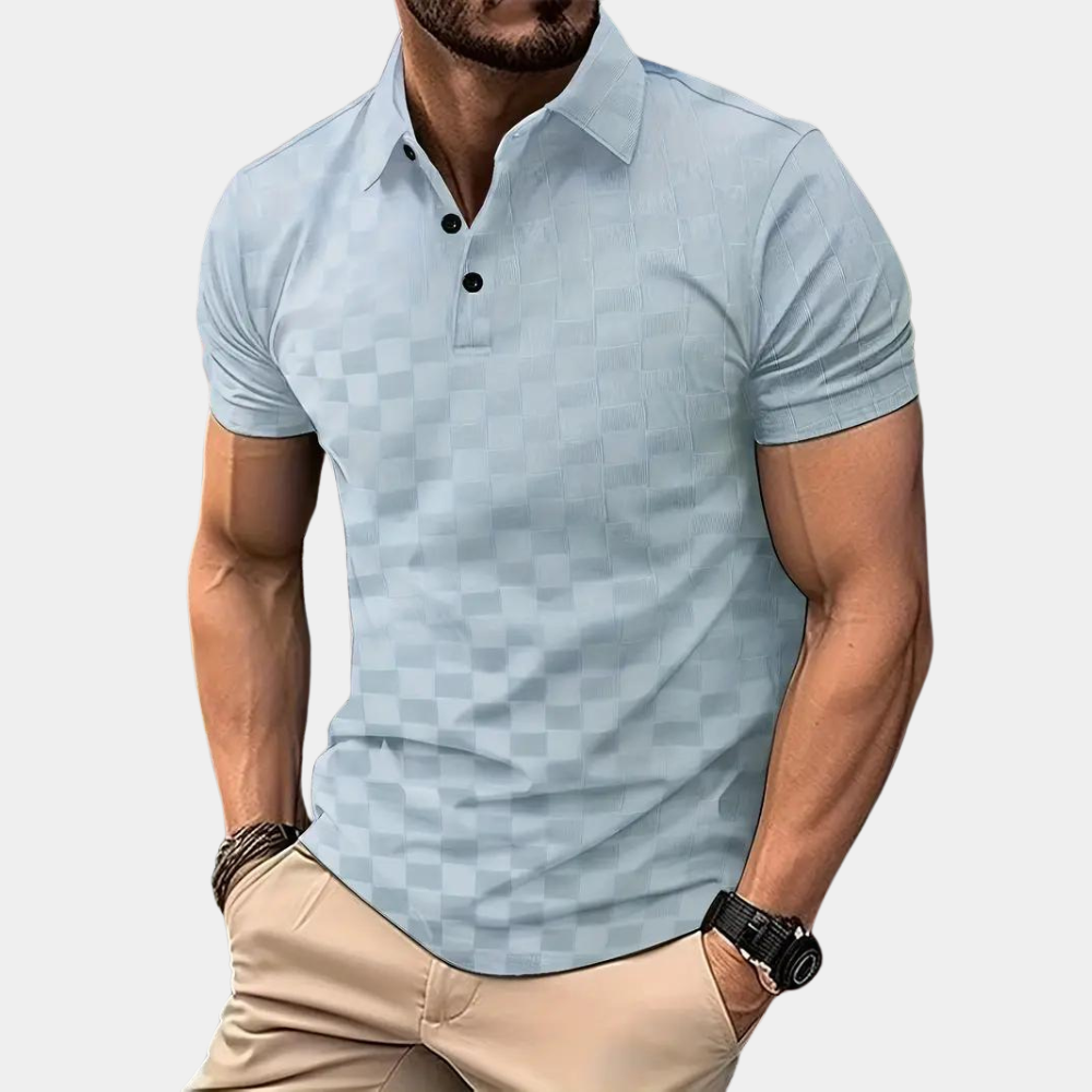 Levi Poloshirt | Slim Fit damier polo voor heren