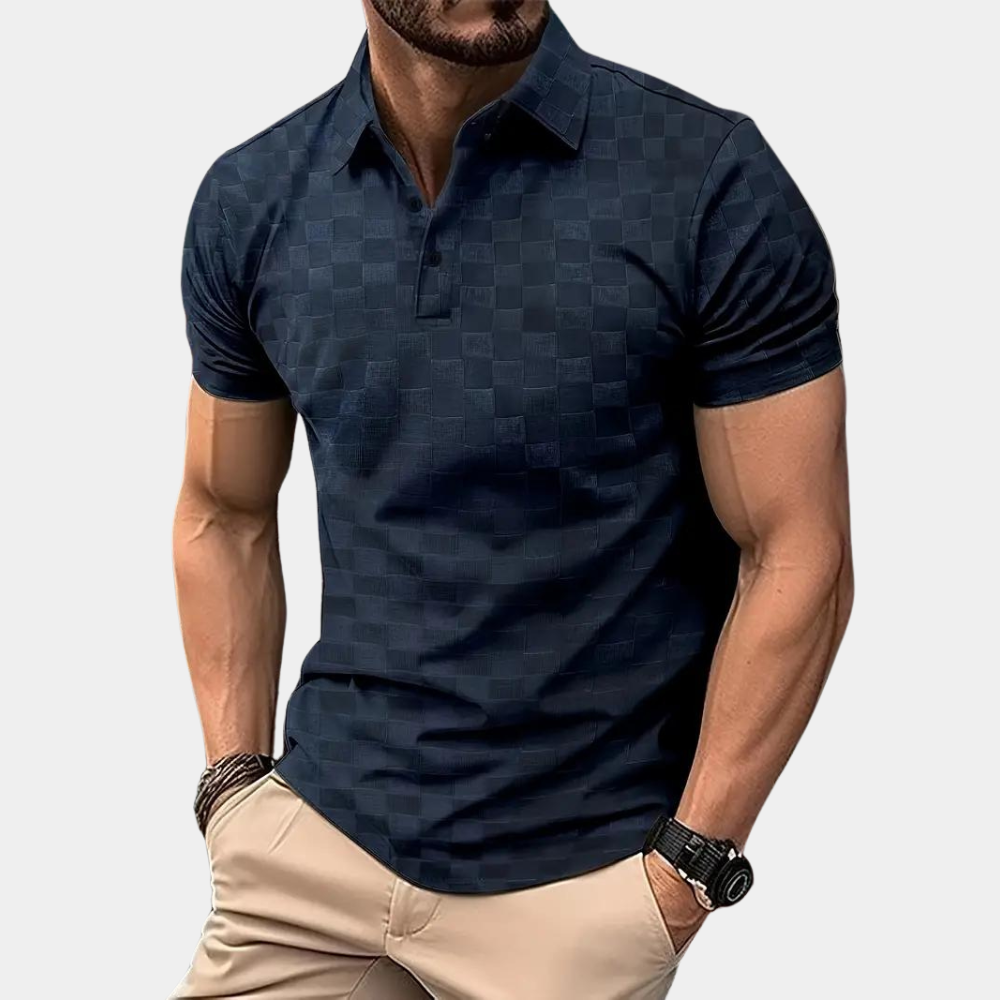 Levi Poloshirt | Slim Fit damier polo voor heren