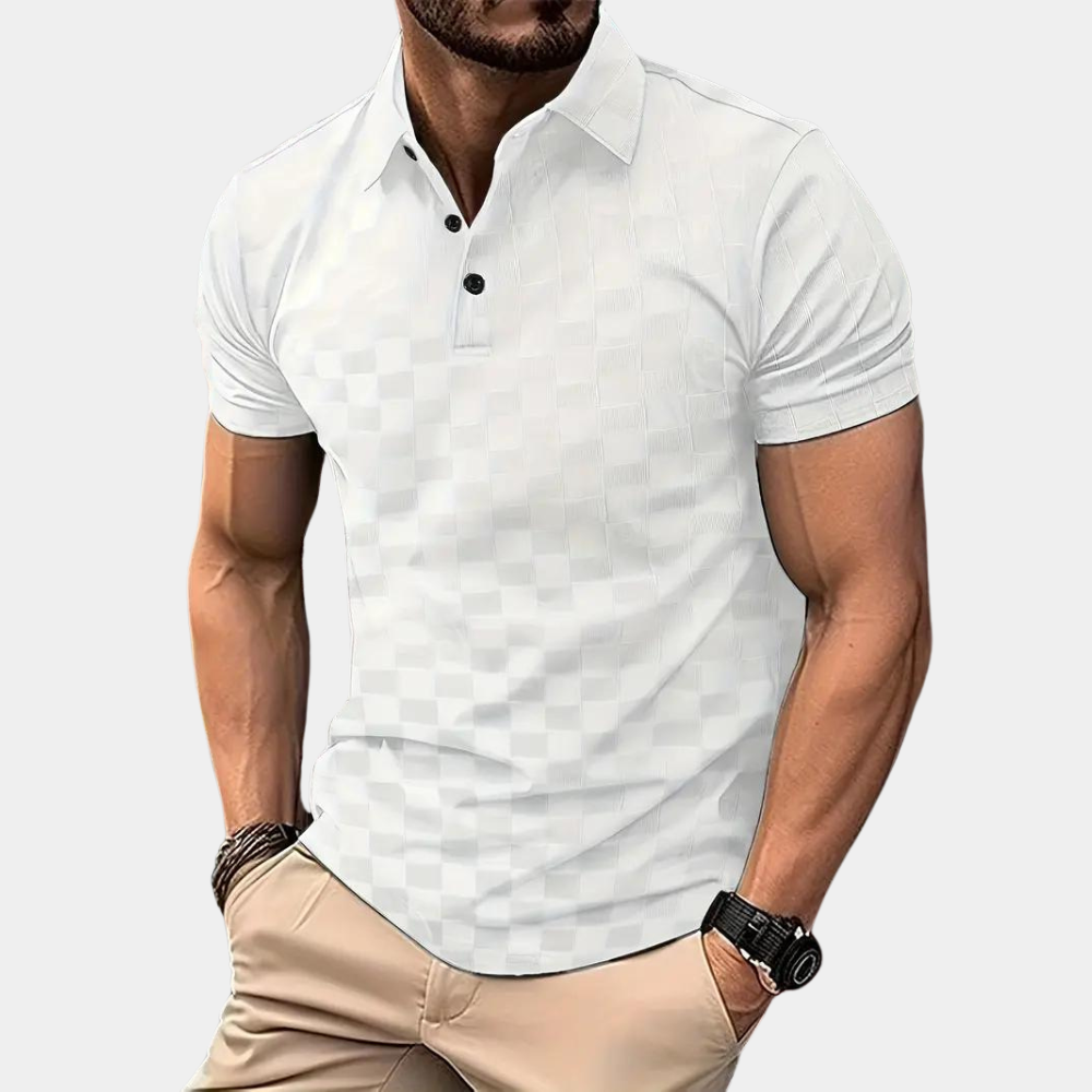 Levi Poloshirt | Slim Fit damier polo voor heren