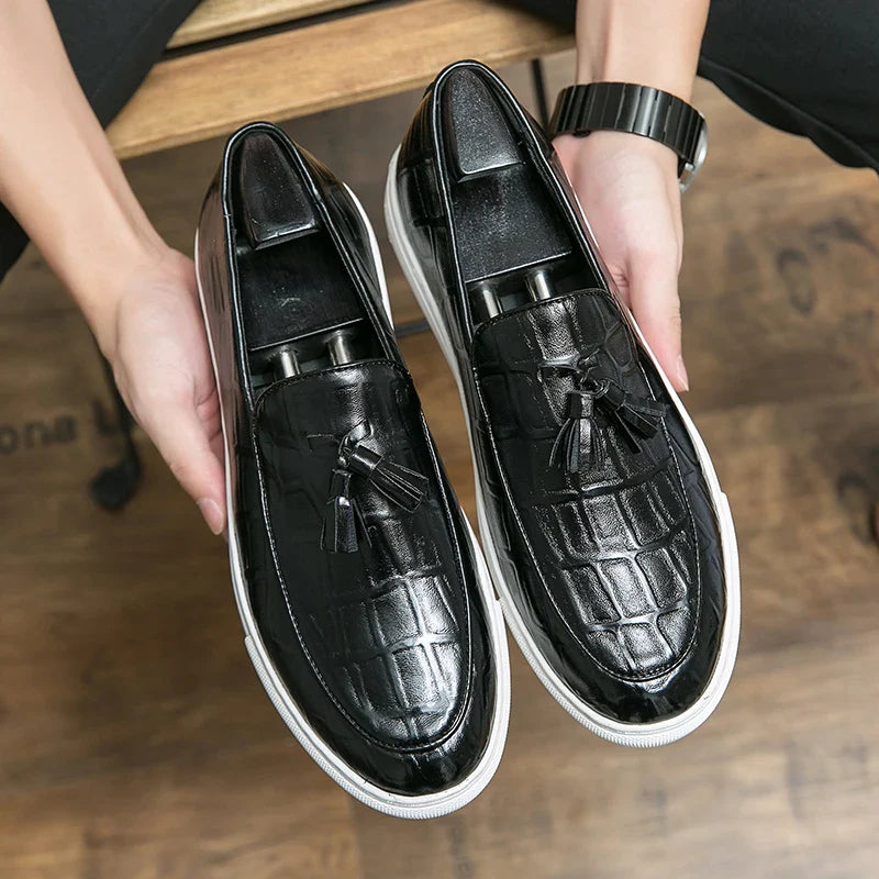 Comfortabele Leren Slip-on