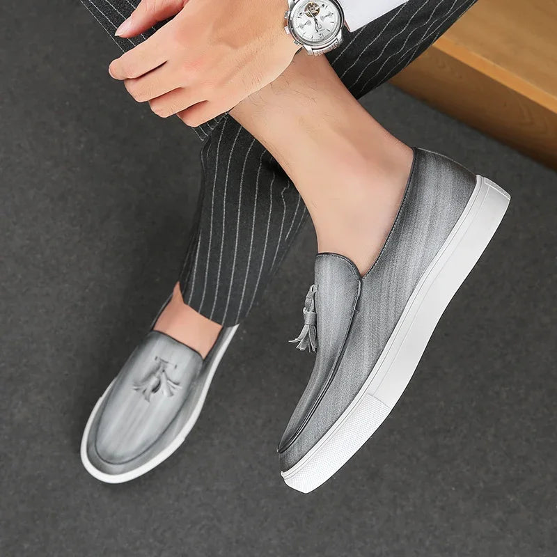 Comfortabele Leren Slip-on