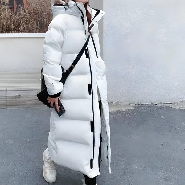 Claire Parka | Trendy lange puffy winterjas voor dames met capuchon