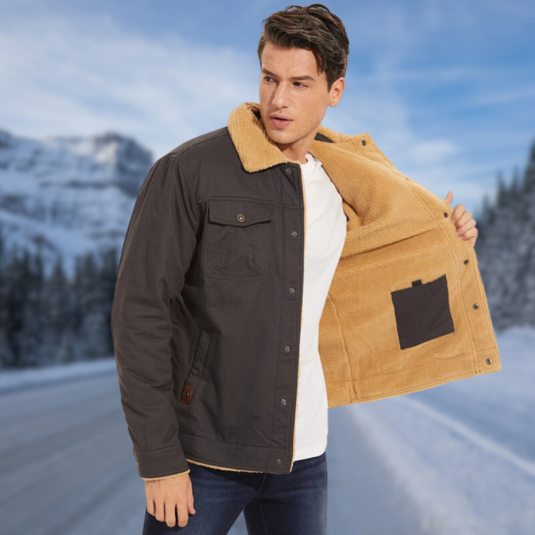 Ganti bomberjacket | Winter bomberjas met Sherpa fleece voor mannen