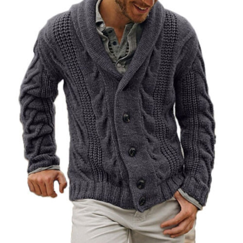 MR Marvin Cardigan | Warm gebreid wollen vest voor mannen