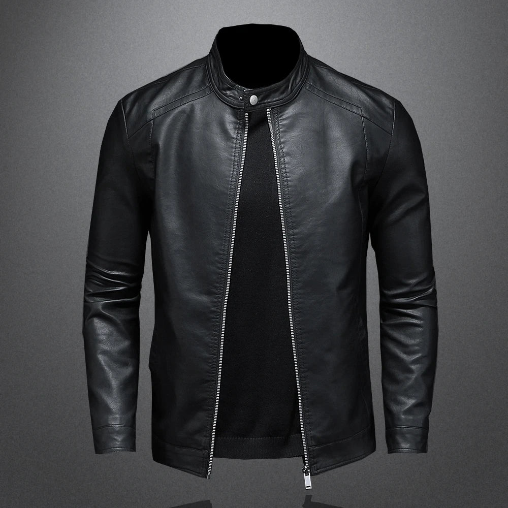 Goose biker jacket | Designer leren-look jas voor heren