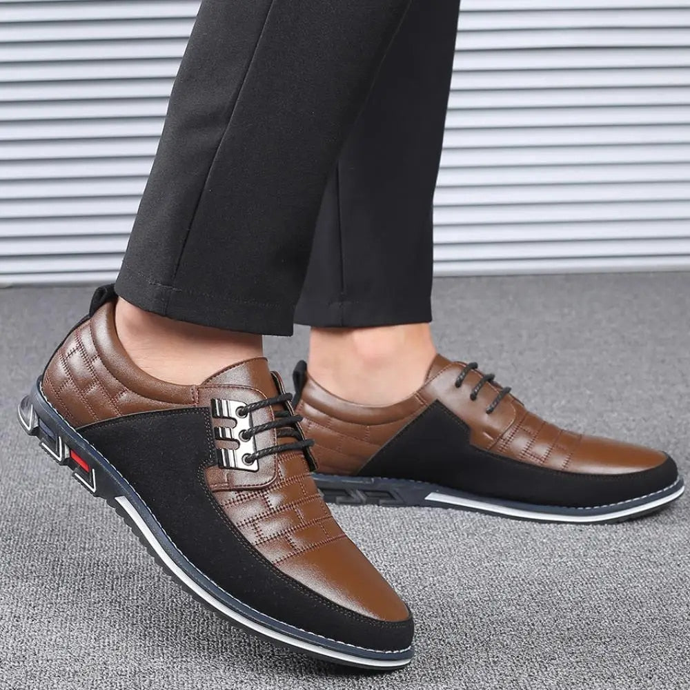 Leren Schoenen Comfort Stijl