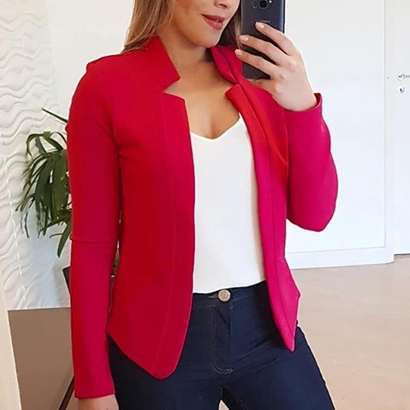 Vogae Blazer | Trendy basic blazer met rek voor dames