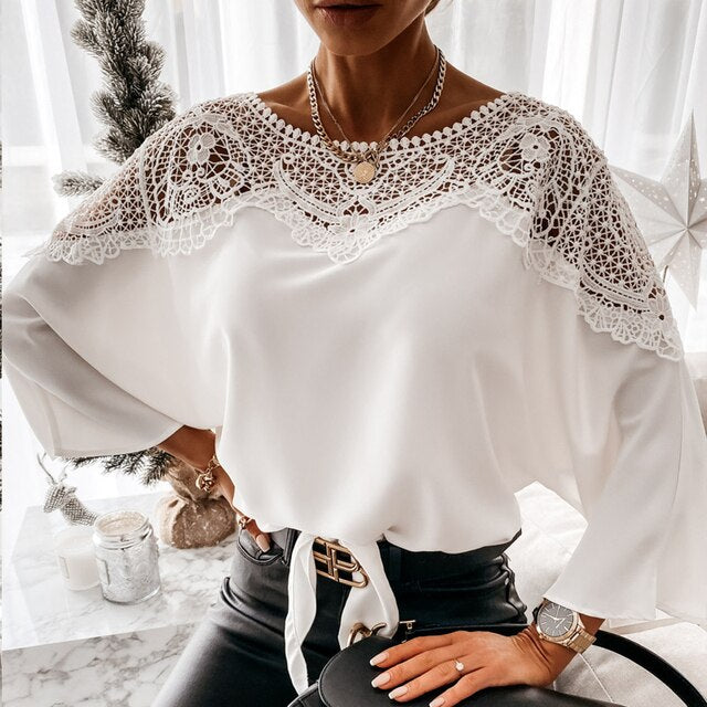 MaxMala Blouse | Elegant Kanten Shirt voor Vrouwen