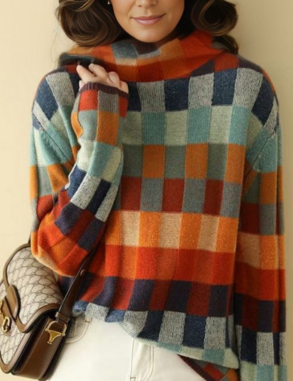 Naomi Sweater | Elegante gekleurde coltrui voor vrouwen