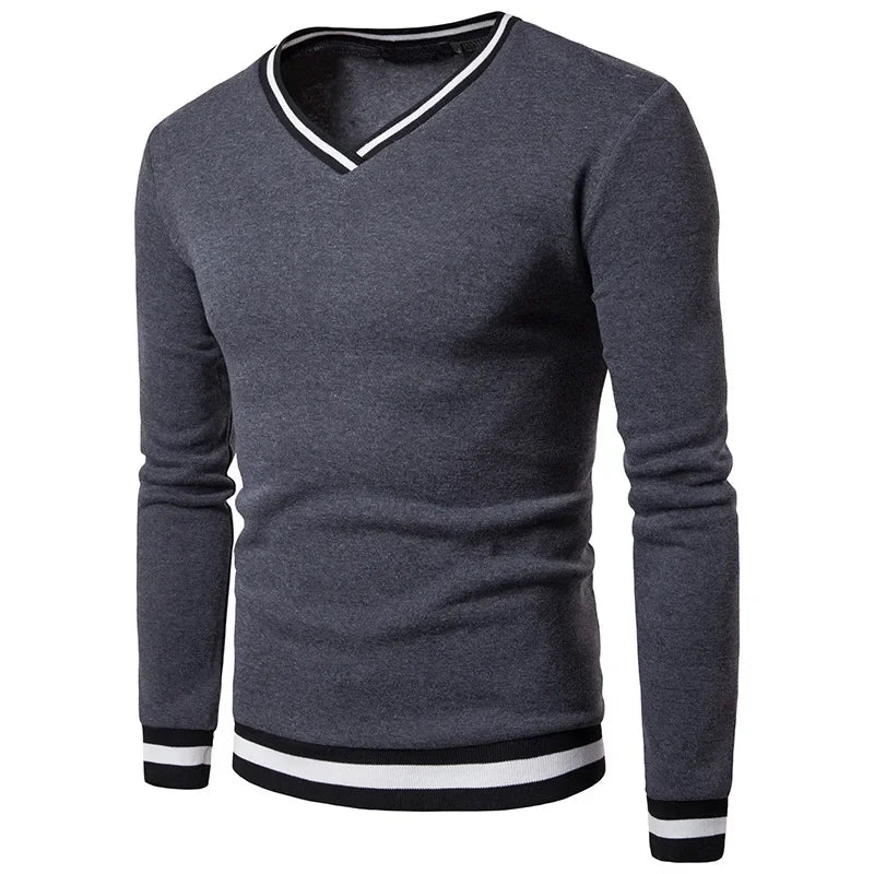 Ralph V-hals Trui | Casual gebreide sweater met V-hals voor heren