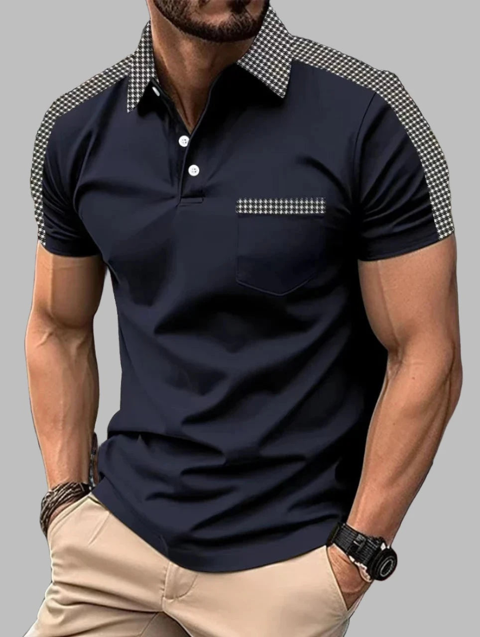 Christian Polo-Shirt | Modern, comfortabel poloshirt met patroon