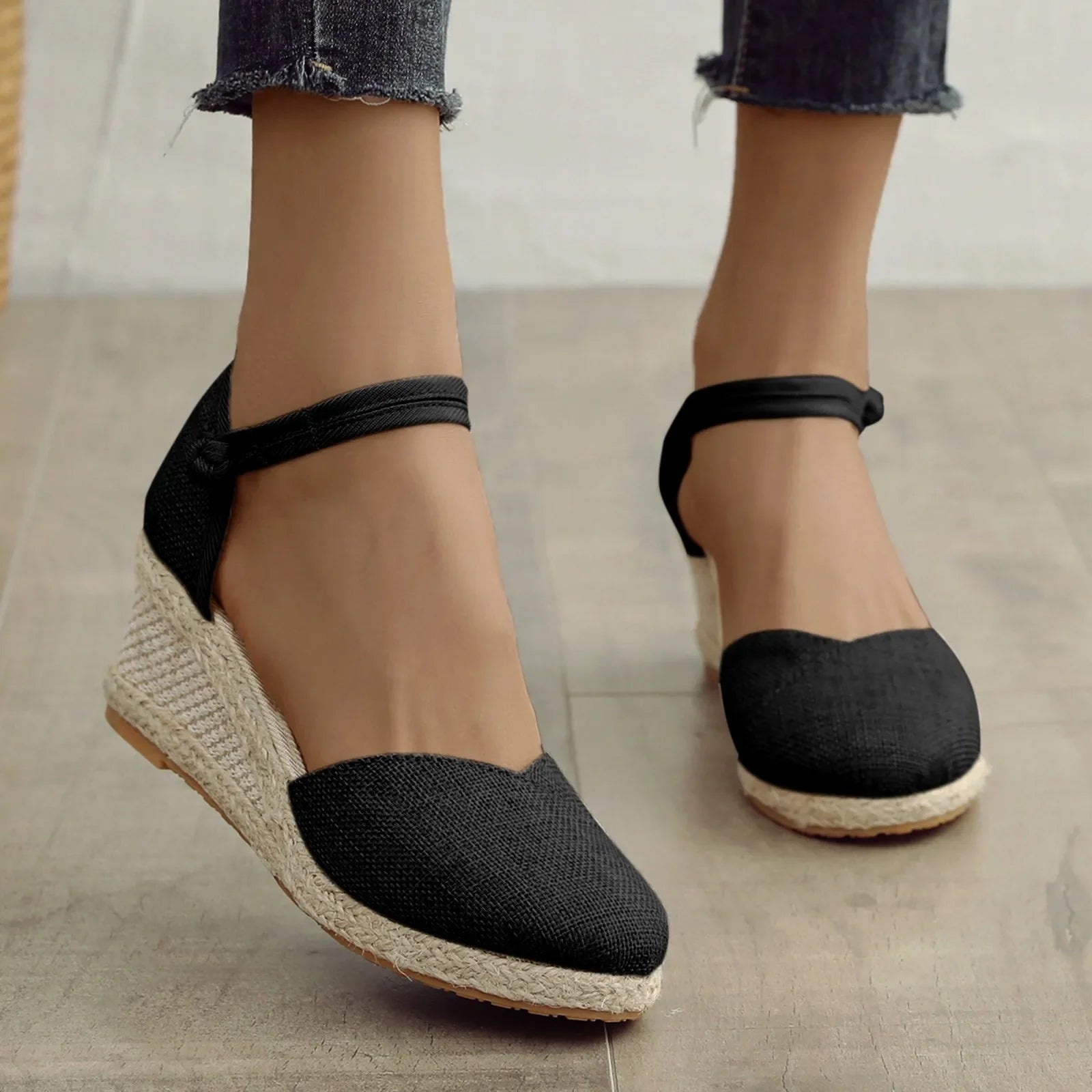 Eliza Espadrilles Plateau | Stijlvolle comfortabele sleehakken dames