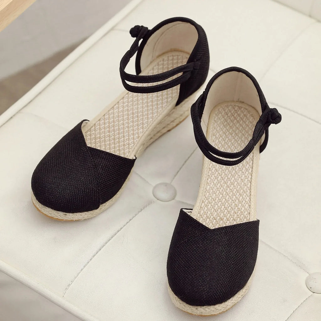 Eliza Espadrilles Plateau | Stijlvolle comfortabele sleehakken dames