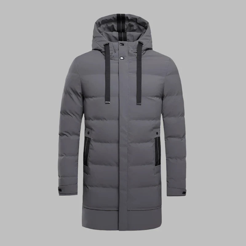 David Arctic Puffer | Waterdichte Lange Puffer Winterjas Heren met diepe zakken