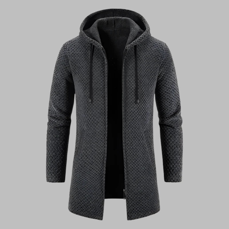 Chris Long Hoodie | Heren Hoodie met Lange Pasvorm en Rits