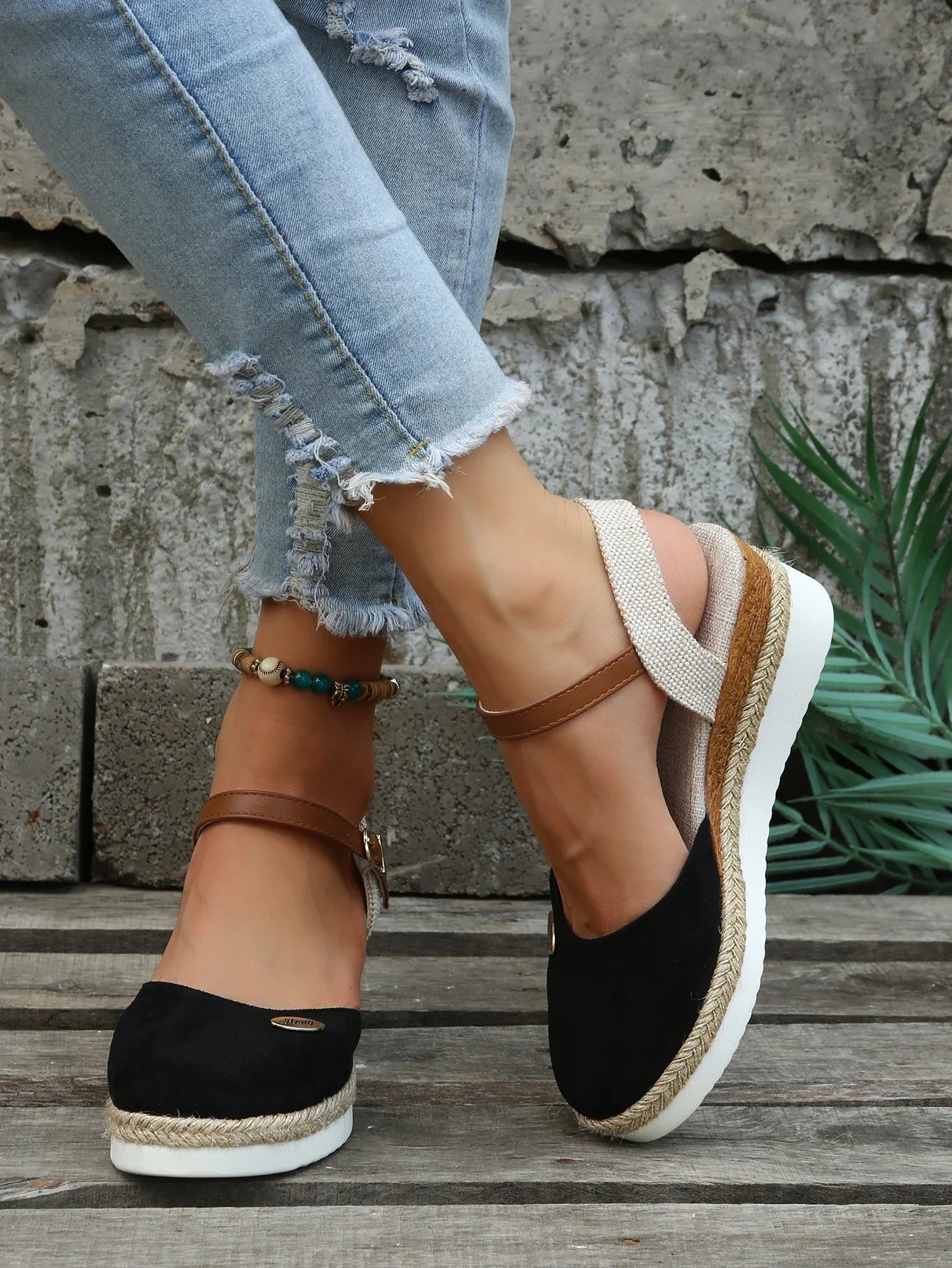 Ziza Espadrilles Plateau | Stijlvolle comfortabele sleehakken dames